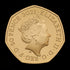 イギリス 2021年 新通貨導入50周年記念 50ペンス金貨 裸
