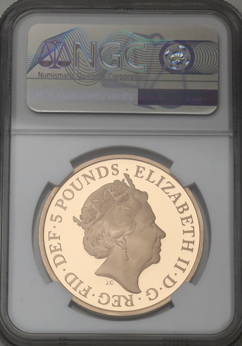 イギリス 2021年 アルフレッド大王即位1150周年記念 5ポンド金貨 PF70UCAM:5782584-001