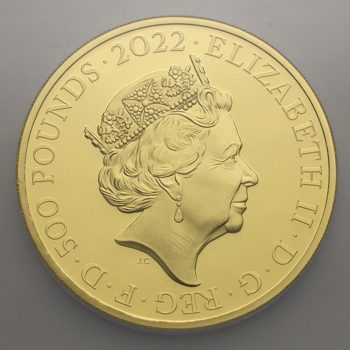 イギリス 2022年 エリザベス2世 ローマ都市景観 500ポンド(5oz