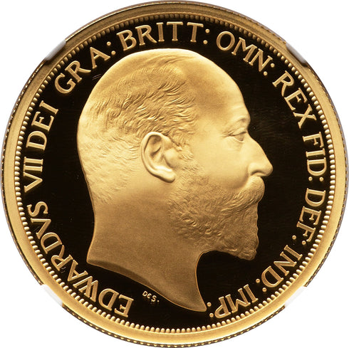 イギリス 2022年 エドワード7世 100ポンド 1oz 金貨 PF69UCAM:6583470-001