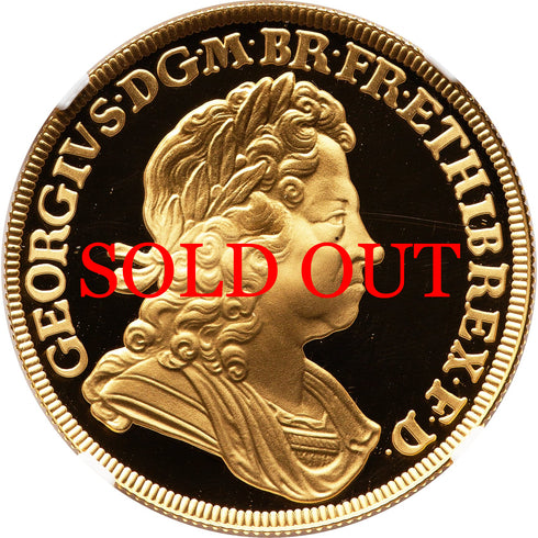 イギリス 2022年 ジョージ1世 100ポンド 1oz 金貨 PF70UCAM:6573636-001