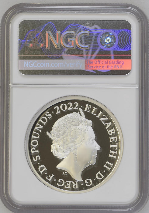 イギリス 2022年 ロンドン都市景観 5ポンド銀貨 PF70UCAM:6381143ー020