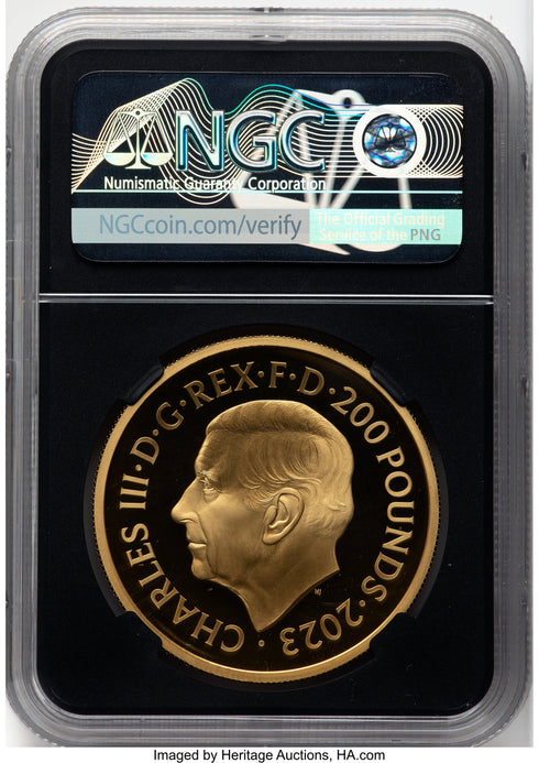 イギリス 2023年 ブリタニア 200ポンド 2oz 金貨 PF70UCAM:6804500-004