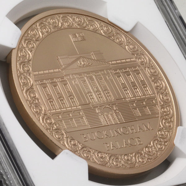 イギリス 2024年 バッキンガム宮殿 5ポンド金貨 PF70UCAM:8220976-019