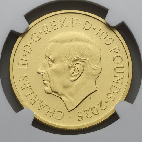 イギリス 2025年 ブリタニア 100ポンド 1ドル金貨 PF70MATTE:8536853-006