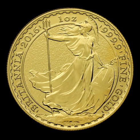 イギリス 2016年 ブリタニア Bullion 100ポンド(1oz)金貨(3枚セット):裸-UNIVERSAL COIN