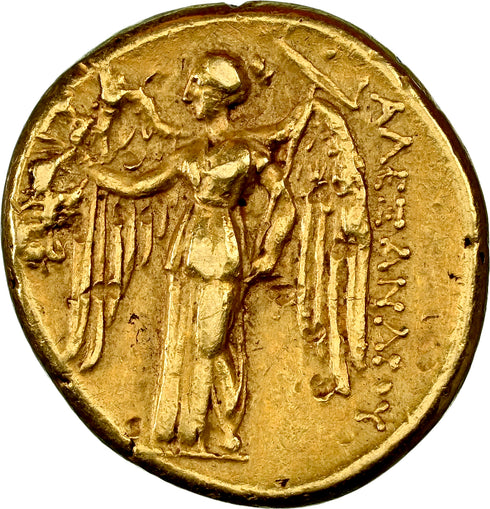 古代マケドニア王国 336-323BC アレキサンダー大王 スターテル金貨 Ch VF Strike: 4/5 Surface: 2/5 : 8663823-003