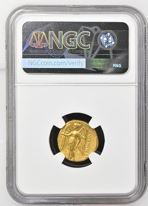 古代マケドニア王国 336-323BC アレキサンダー大王 スターテル金貨 Ch VF Strike: 4/5 Surface: 4/5 : 8748438-016