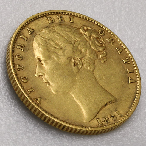 イギリス 1850-1860年代 ヴィクトリア ヤングヘッド/シールド ソブリン金貨 10枚セット 裸:未鑑定