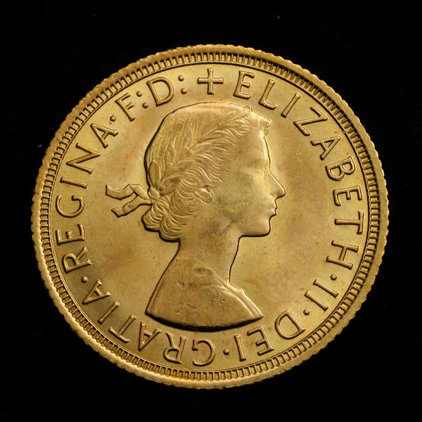 イギリス 1950~1960年代 エリザベス2世 ソブリン金貨10枚セット 裸:未鑑定