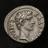 古代ローマ帝国 13BC アウグストゥス/神器 デナリウス銀貨:裸-UNIVERSAL COIN