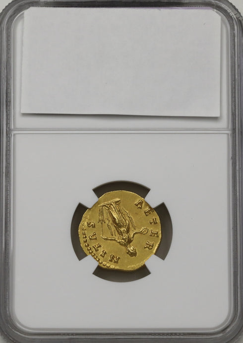 古代ローマ帝国 138-140/1AD 大ファウスティナ/運命の女神フォルトゥーナ アウレウス金貨 ChMS5/5,4/5 Fine Style:4938371-014