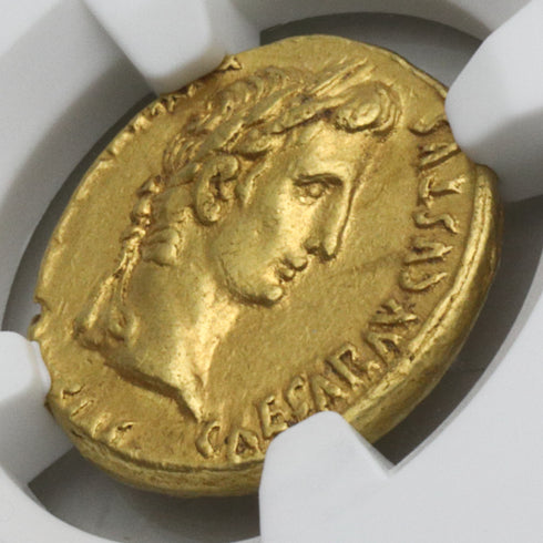 古代ローマ帝国 27BC-AD14 アウグストゥス アウレウス金貨 Ch AU Strike4/5 Surface3/5:2069906-003-UNIVERSAL COIN