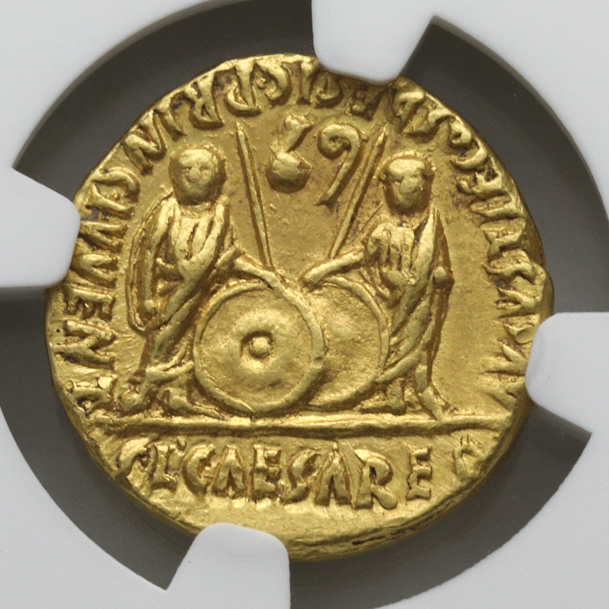 古代ローマ帝国 27BC-AD14 アウグストゥス アウレウス金貨 Ch AU