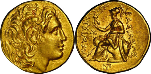 古代トラキア 305-281BC リュシマコス スターテル金貨 Ch XF★ Strike:5/5,Surface:4/5:2156014-034