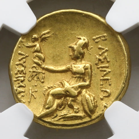 古代トラキア 323-281BC リュシマコス スターテル金貨 Ch XF Strike4/5 Surface5/5:6323265-001-UNIVERSAL COIN