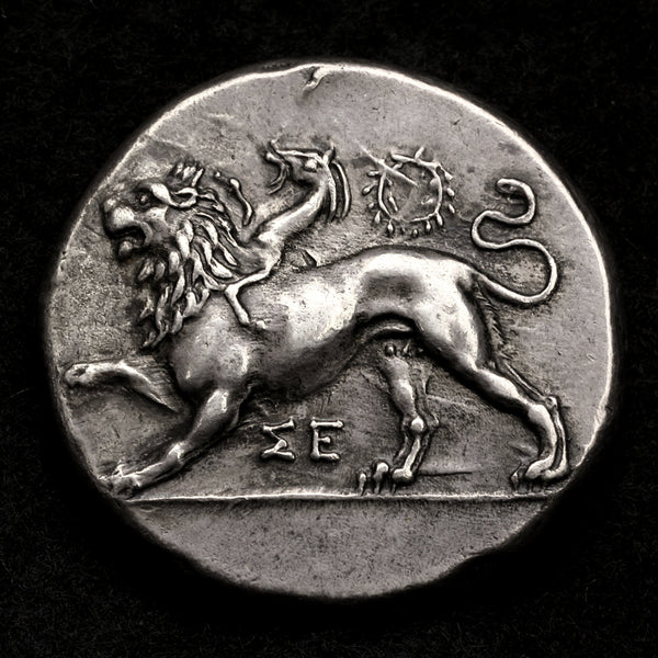 古代ギリシャ 335-330BC シキオン キマイラ/鳩 スターテル銀貨 裸