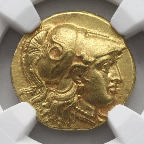古代マケドニア王国 336-323BC アレキサンダー大王 スターテル金貨 Ch AU Strike5/5,Surface5/5 Fine Style:6822946-001