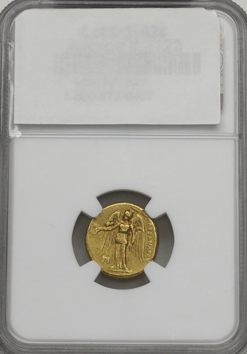 古代マケドニア王国 336-323BC アレキサンダー大王 スターテル金貨 Ch VF Strike5/5,Surface2/5:6136757-008