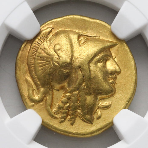 古代マケドニア王国 336-323BC アレキサンダー大王 スターテル金貨 Ch VF Strike5/5 Surface4/5:6821999-001-UNIVERSAL COIN