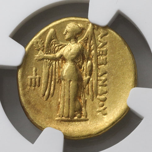 古代マケドニア王国 336-323BC アレキサンダー大王 スターテル金貨 Ch VF Strike5/5 Surface4/5:6821999-001-UNIVERSAL COIN