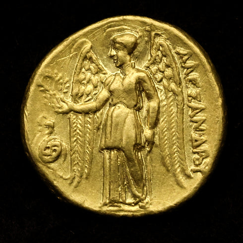 古代マケドニア王国 336-323BC アレキサンダー大王 スターテル金貨:裸-UNIVERSAL COIN