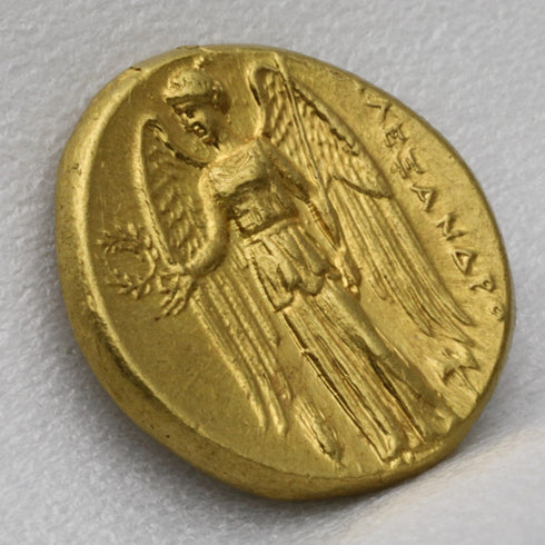 古代マケドニア王国 336-323BC アレキサンダー大王 スターテル金貨 裸