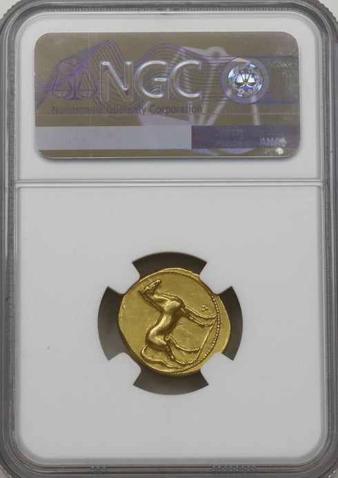 古代カルタゴ 350-320BC ゾイジターナ スターテル金貨 Ch AU5/5,4/5 Fine Style:6057916-008