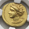 古代カルタゴ 350-320BC ゾイジターナ スターテル金貨 Ch AU5/5,4/5 Fine Style:6057916-008