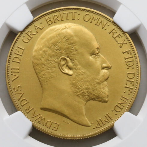 イギリス 1902年 エドワード7世 金貨・銀貨13枚フルセット 元箱付き PF60MATTE:4675432-012