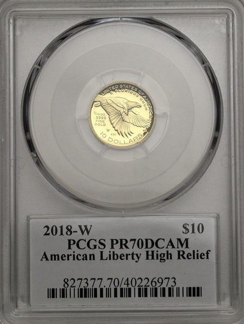 アメリカ 2018年W アメリカンリバティー ハイレリーフ金貨 PR70DCAM:54807096