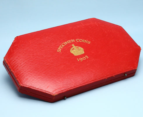 イギリス 1902年 エドワード7世 金貨・銀貨13枚フルセット 元箱付き PF60MATTE:4675432-012