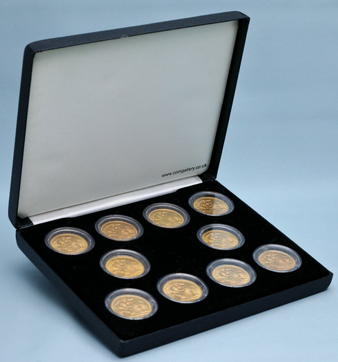 イギリス 1950~1960年代 エリザベス2世 ソブリン金貨10枚セット 裸:未鑑定