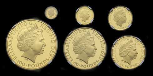 イギリス 2014年 ブリタニア 100ポンド金貨 6枚セット PF68UCAM:6770177-003