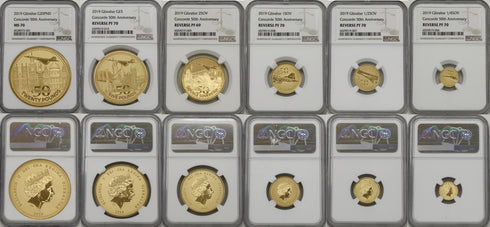 英領ジブラルタル 2019年 コンコルド 初飛行50周年記念 6枚セット:6028972-001