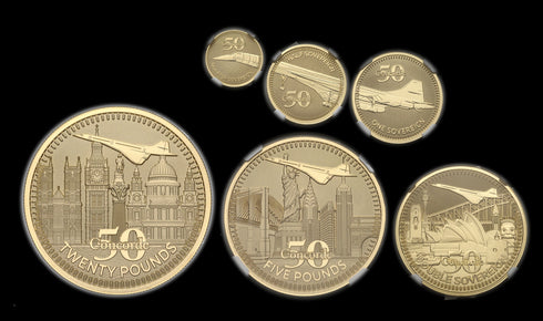 英領ジブラルタル 2019年 コンコルド 初飛行50周年記念 6枚セット:6028972-001