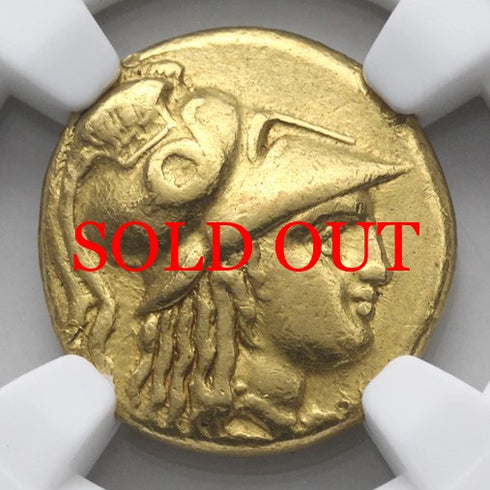 古代マケドニア王国 336-323BC アレキサンダー大王 スターテル金貨 Ch VF Strike5/5,Surface2/5:6136757-008