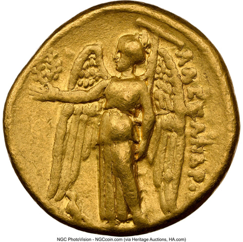 古代マケドニア王国 336-323BC アレキサンダー大王 スターテル金貨 Ch F Strike:5/5,Surface:4/5:8567796-003