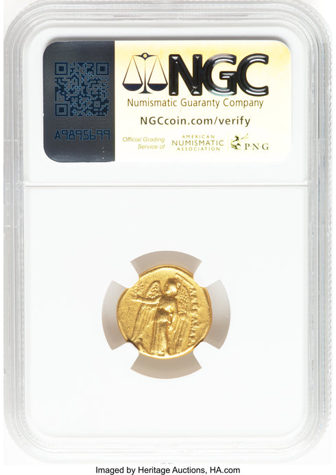 古代マケドニア王国 336-323BC アレキサンダー大王 スターテル金貨 Ch F Strike:5/5,Surface:4/5:8567796-003