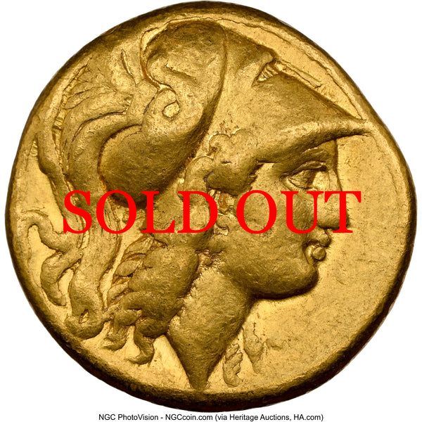 古代マケドニア王国 336-323BC アレキサンダー大王 スターテル金貨 Ch F Strike:5/5,Surface:4/5:8567796-003