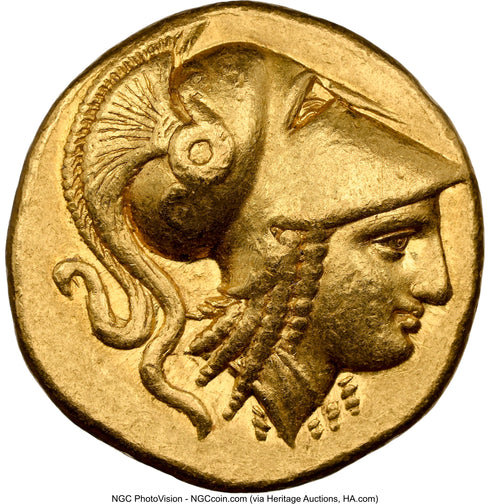 古代マケドニア王国 336-323BC アレキサンダー大王 スターテル金貨 VF Strike:5/5,Surface:3/5:8567796-005