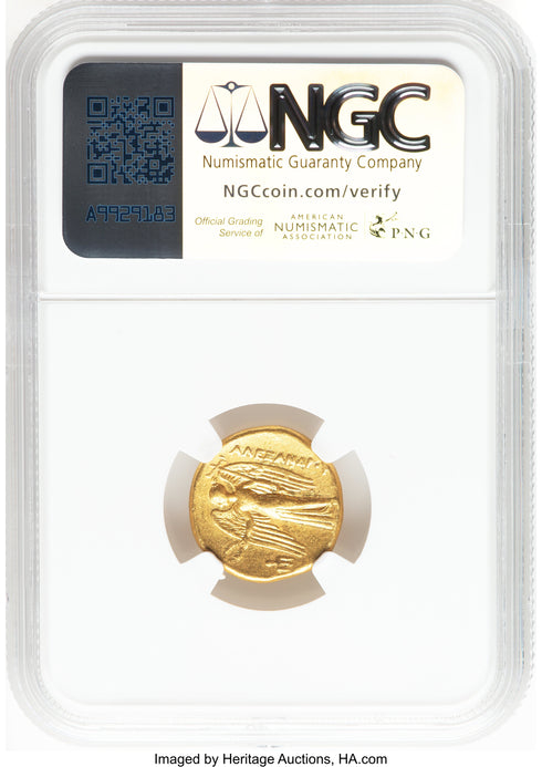 古代マケドニア王国 336-323BC アレキサンダー大王 スターテル金貨 VF Strike:5/5,Surface:3/5:8567796-005