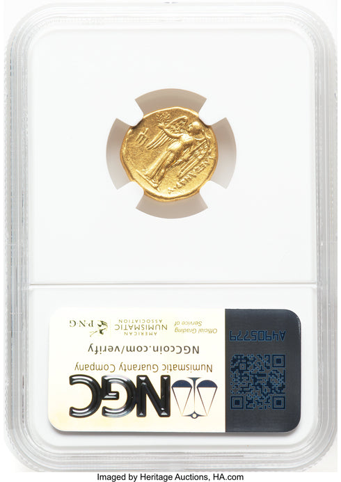 古代マケドニア王国 336-323BC アレキサンダー大王 スターテル金貨 Ch VF Strike:5/5,Surface:4/5:8567797-009