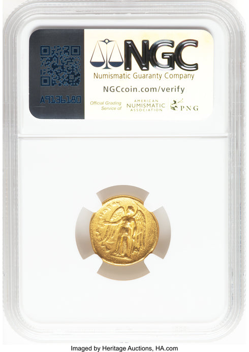 古代マケドニア王国 336-323BC アレキサンダー大王 スターテル金貨 Ch VF Strike:5/5,Surface:4/5:8567796-004