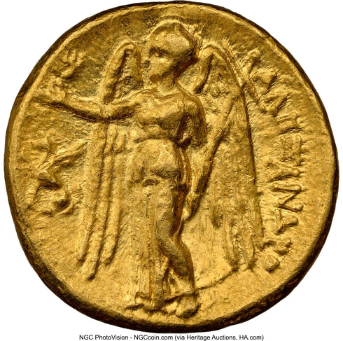 古代マケドニア王国 336-323BC アレキサンダー大王 スターテル金貨 XF Strike:4/5,Surface:4/5:8568329-003