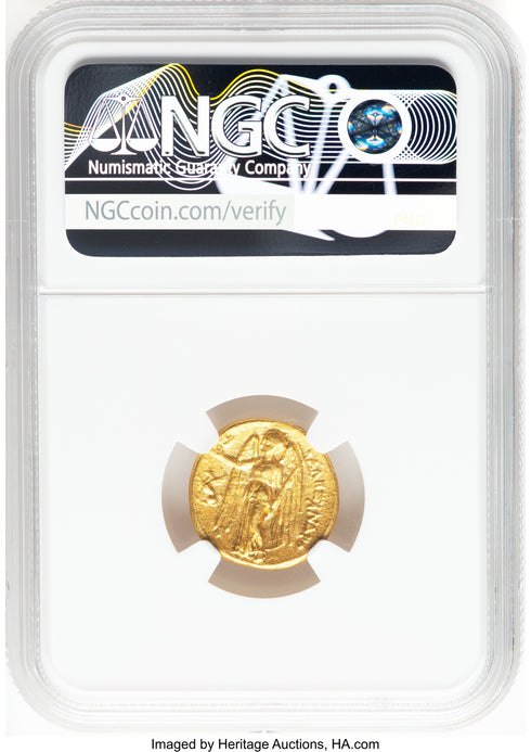 古代マケドニア王国 336-323BC アレキサンダー大王 スターテル金貨 XF Strike:4/5,Surface:4/5:8568329-003