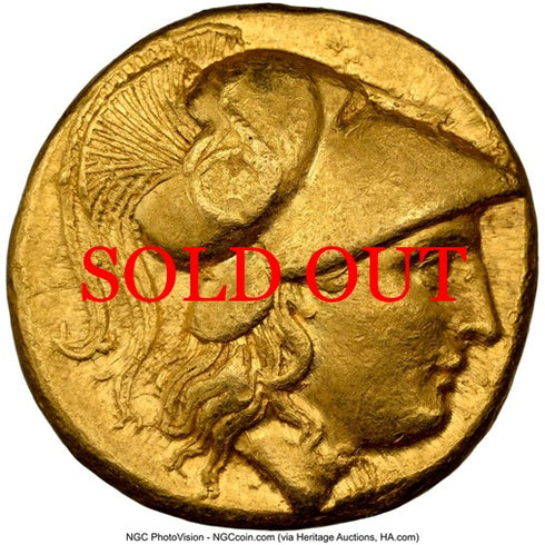 古代マケドニア王国 336-323BC アレキサンダー大王 スターテル金貨 XF Strike:4/5,Surface:4/5:8568329-003