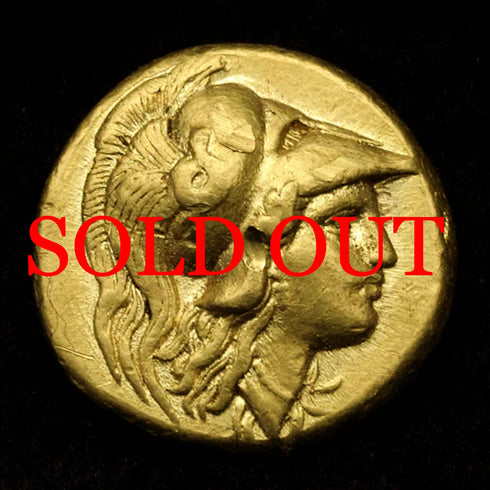 古代マケドニア王国 336-323BC アレキサンダー大王 スターテル金貨 裸