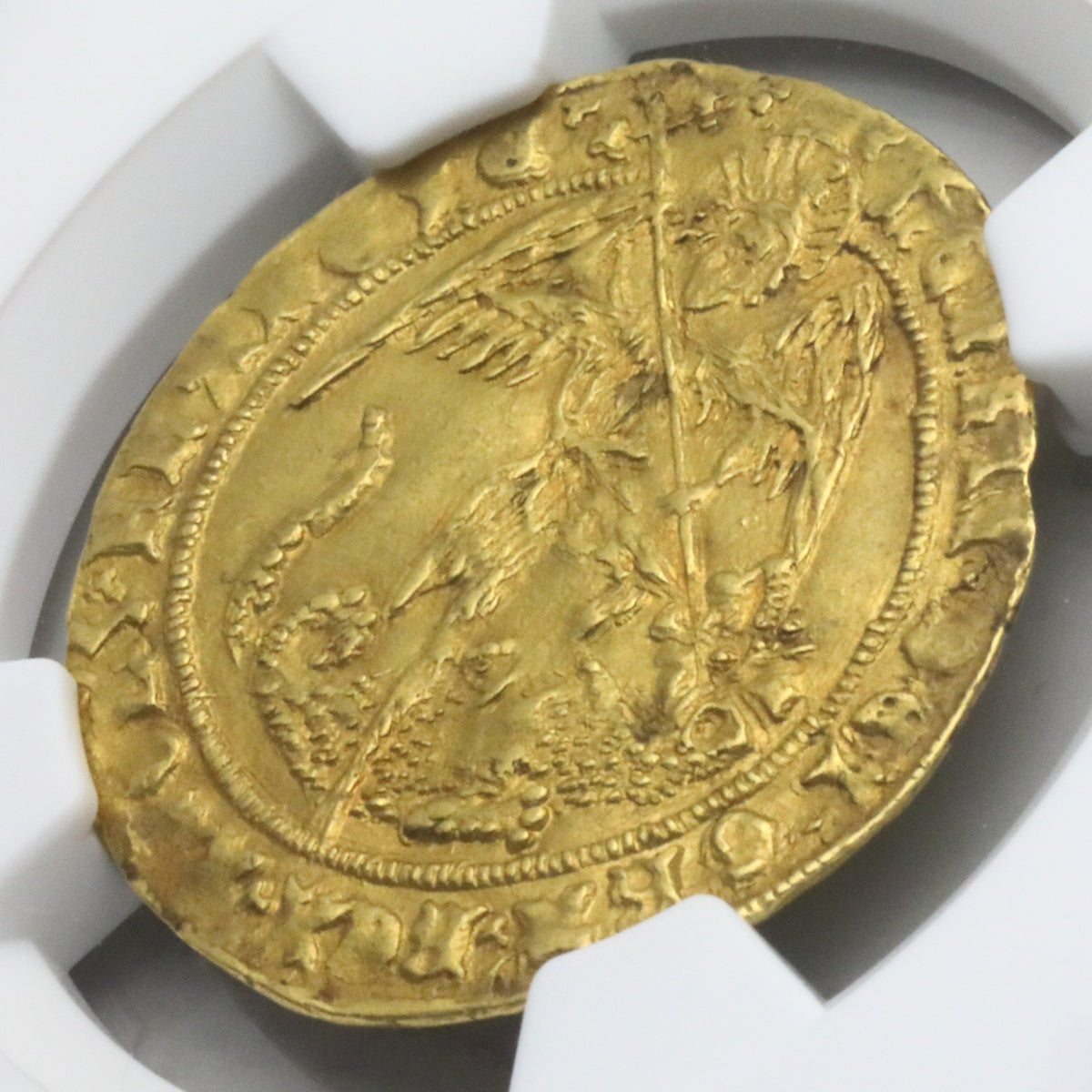 販売実績-イギリス 1470-71年 ヘンリー6世 エンジェル金貨 MS62-UNIVERSAL COIN