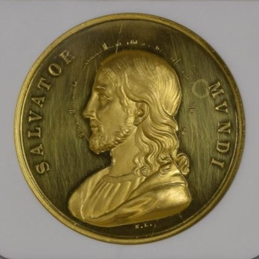 オーストリア UNDATED サルバトール・ムンディ 12ダカット 金メダル PF63UCAM（NGC）